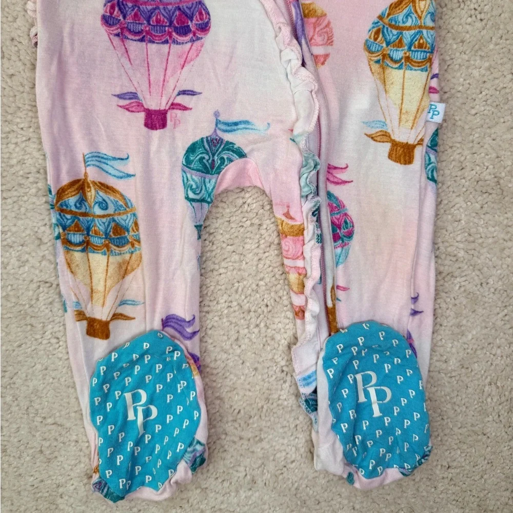 Posh Peanut “Gemma” Footie Ruffled Zippered Pajama - Picture 4 of 11
